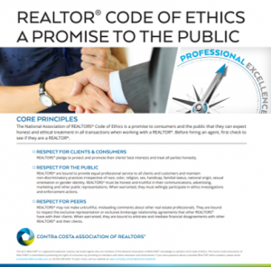 Realtor Code of Ethics: A promise to the public