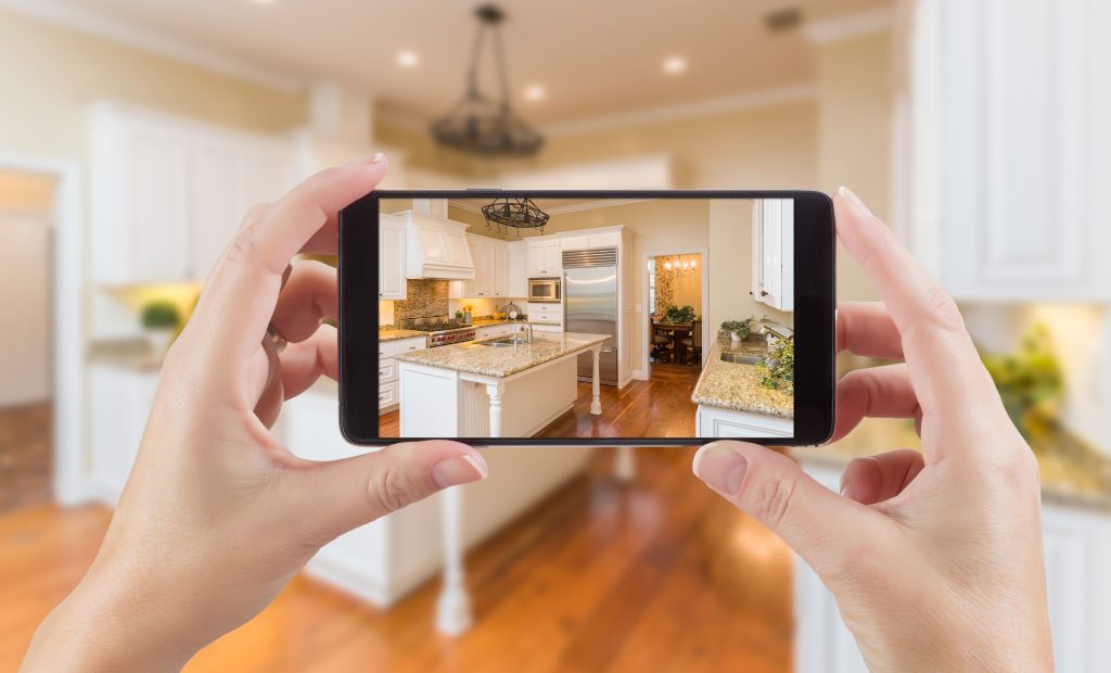 photographing kitchen