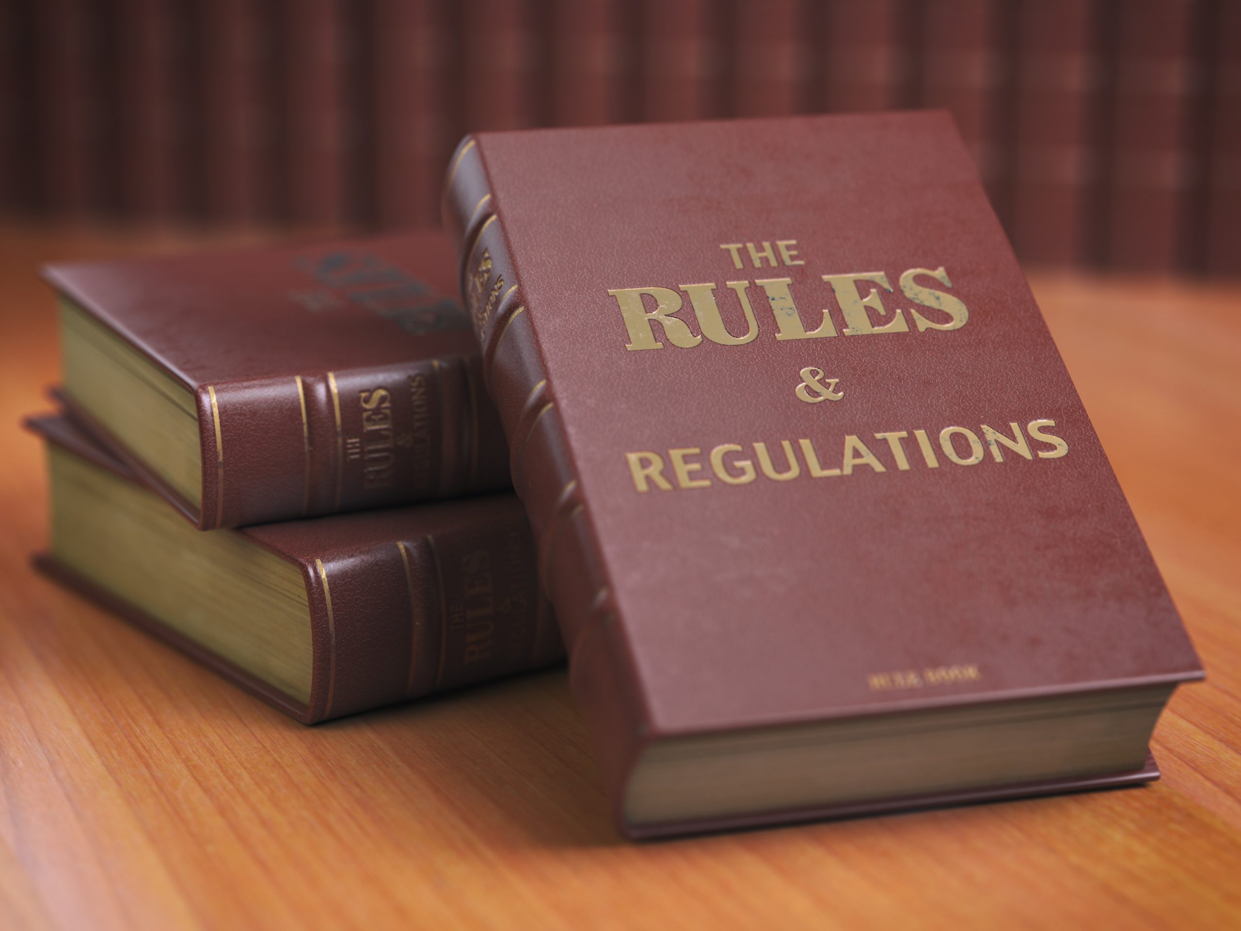 rules-an-regulations-books-with-official-instructions-and-directions-of