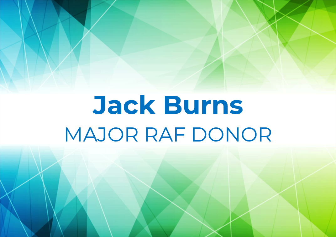 Jack Burns Major RAF Donor