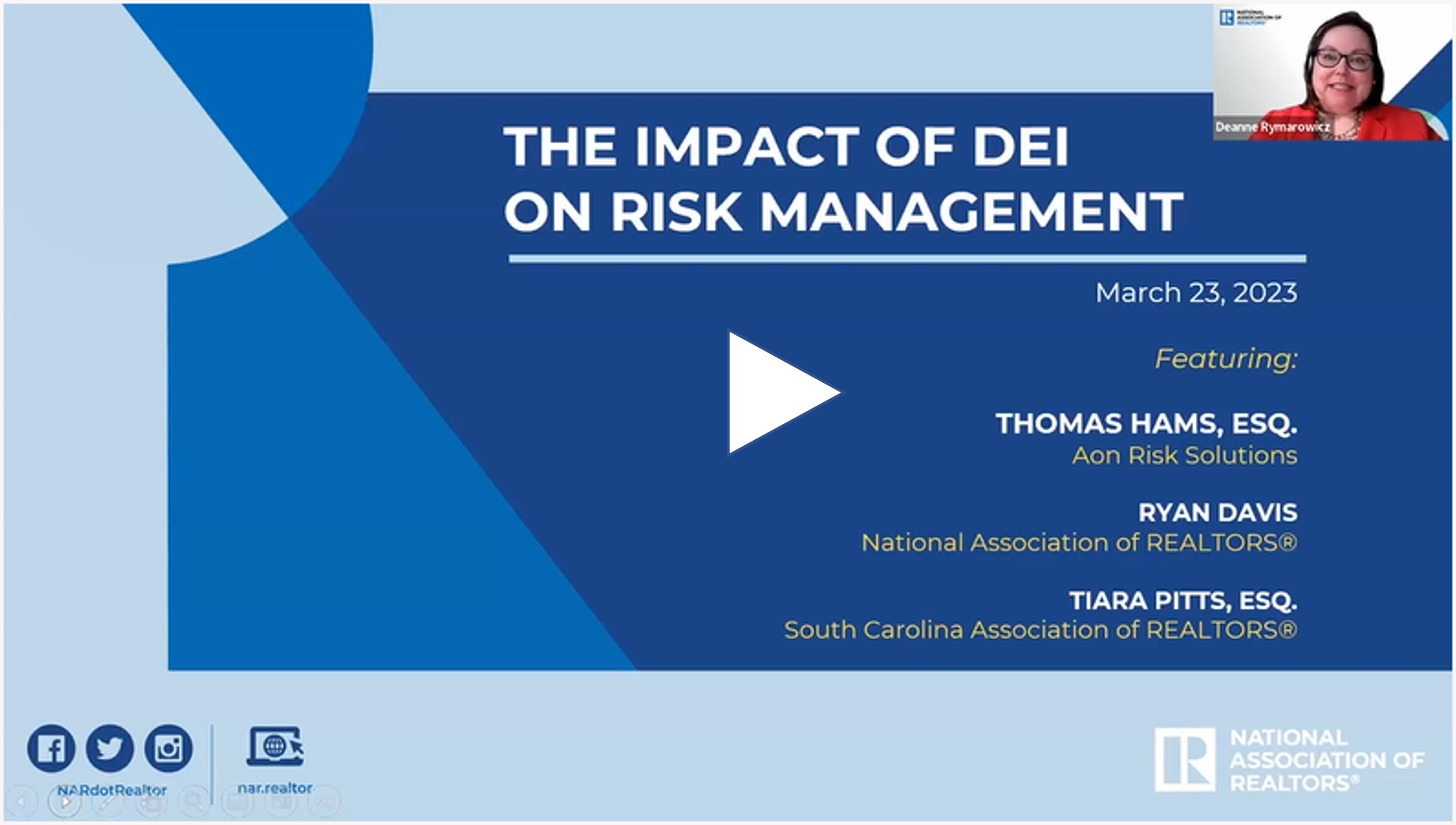 image of slide from The Impact of DEI on Risk Management