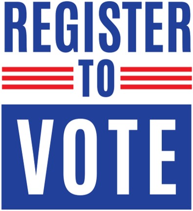 Register to Vote Ad + link to CA voter registration