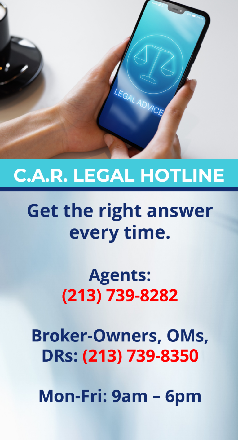 CAR Legal Hotline Ad
