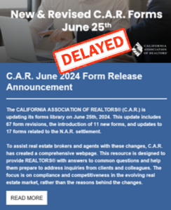 June 25th Forms Release Delayed ad/link