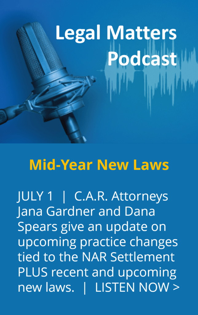 CAR Legal Podcast Ad + link