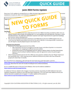 C.A.R. Forms Quick Guide image + Link