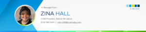 Zina Hall June 2025 email masthead