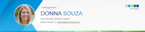 Donna Souza masthead + link to email