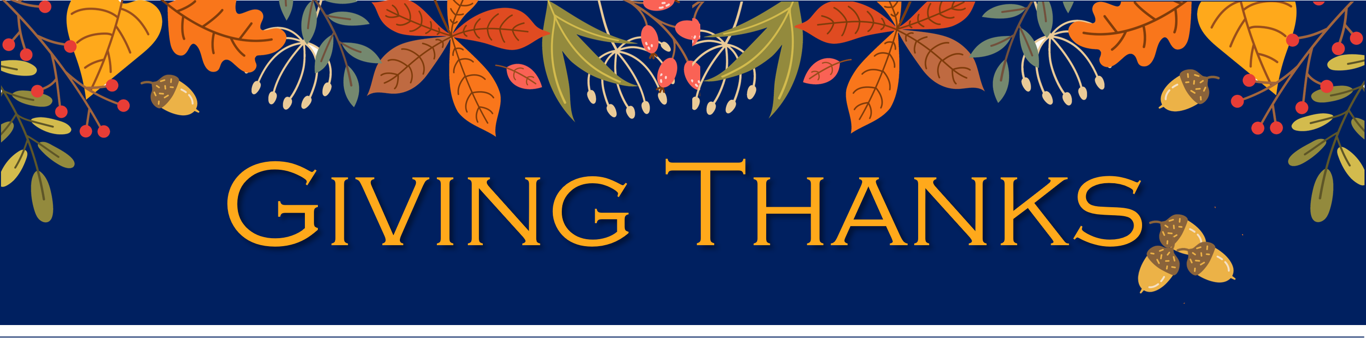 Giving Thanks Masthead