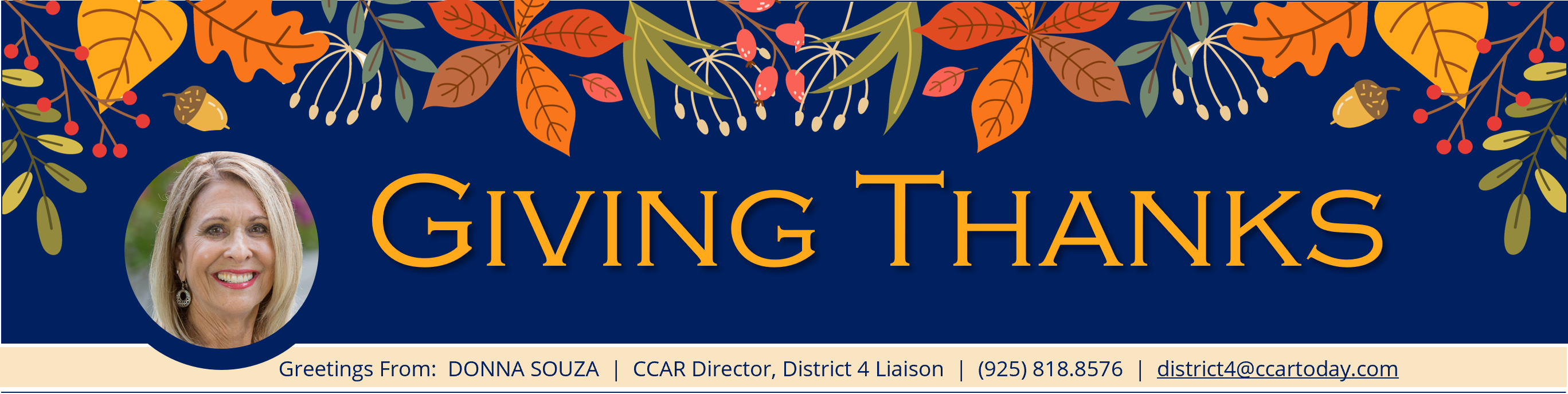 Donna Souza Masthead + link to email