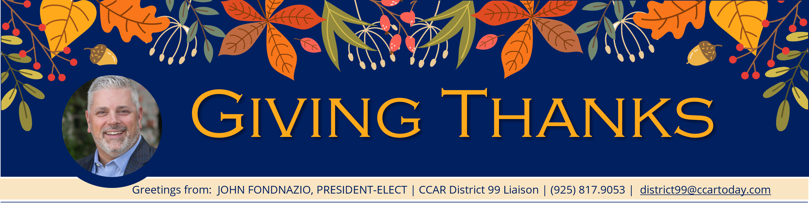 John Fondnazio Masthead + link to email