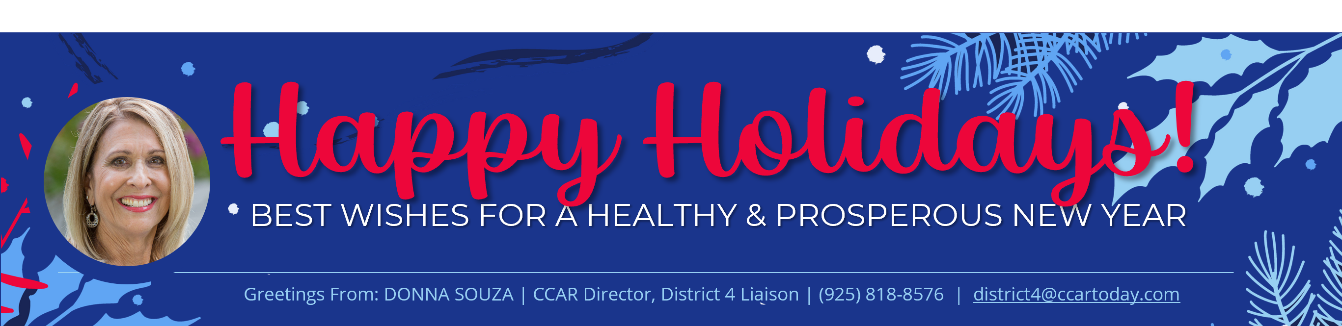 Donna Souza masthead + link to email