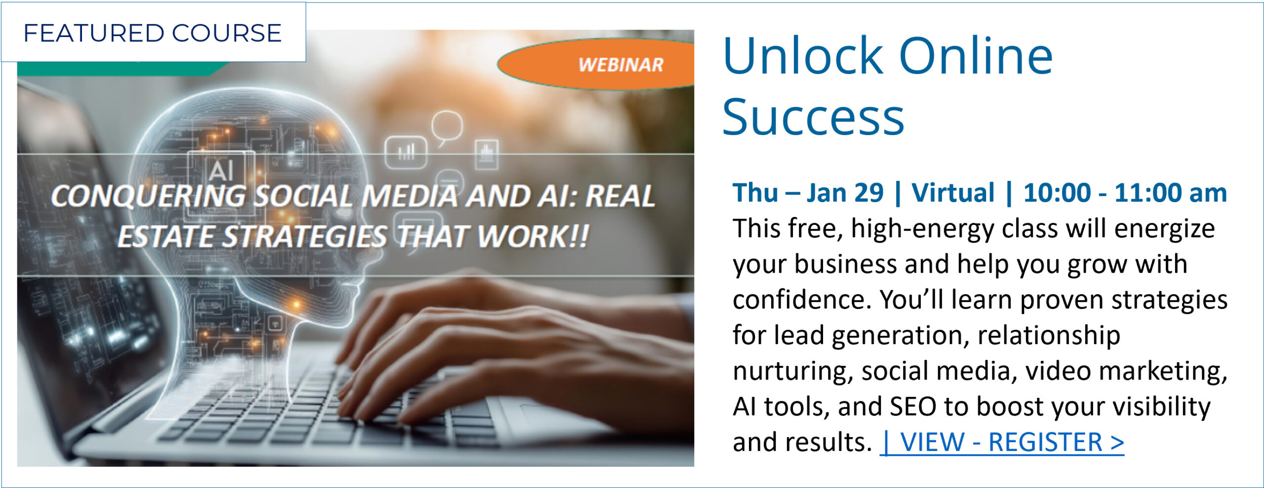 Jan 2026 Feature Class - Online Success + Ai