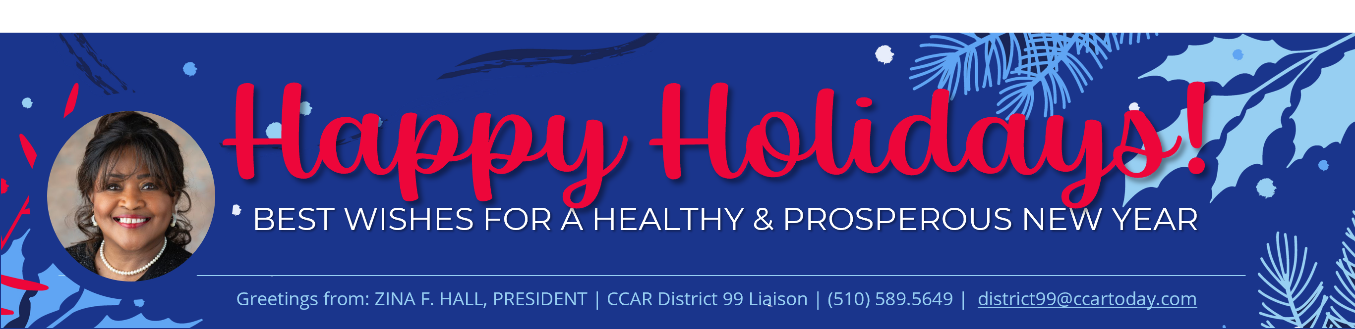 Zina Hall masthead Dec 2025 newsletter