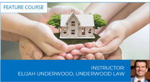 Underwood Law Firm course ad + link to registration