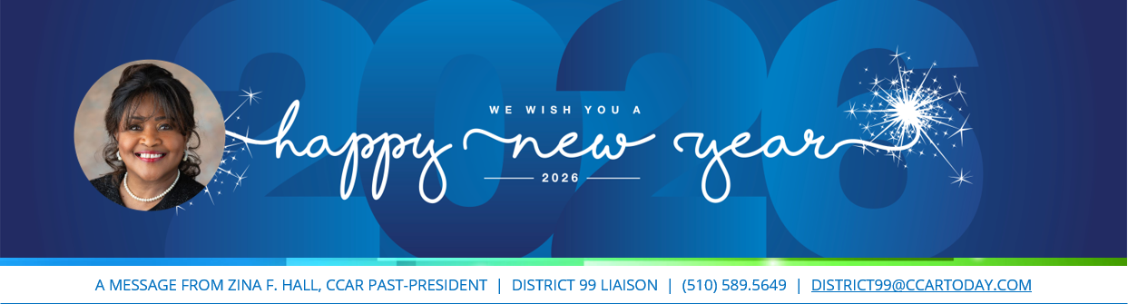 Zina Hall email masthead + link to email