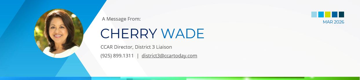 Cherry Wade masthead + link to email