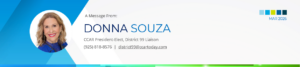 Donna Souza masthead + link to email
