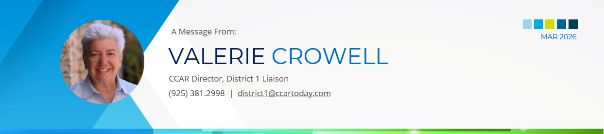 Valerie Crowell masthead + link to email
