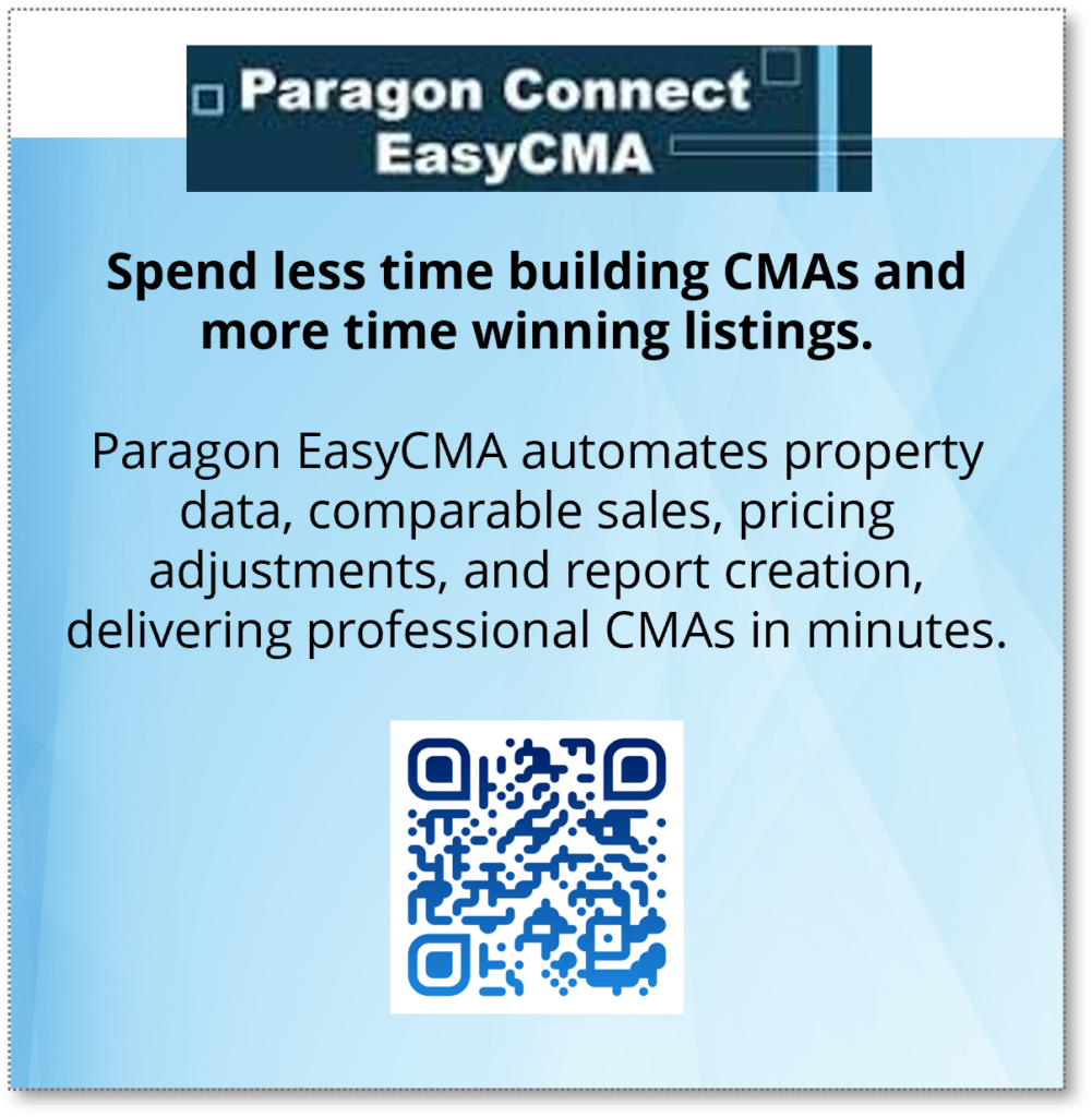Paragon Connect EasyCMA ad + QR code